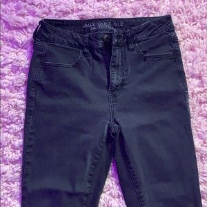 Black American Eagle Skinny Jeans